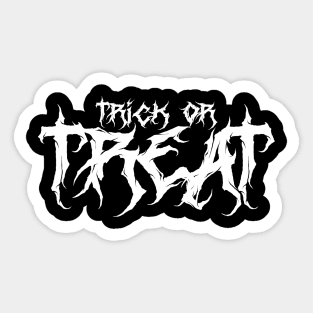 Trick or Treat Sticker